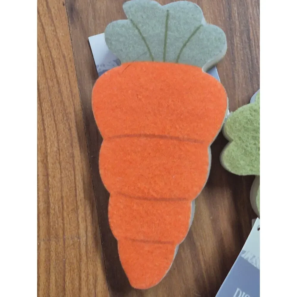 6 Target Bullseye's Easter 2026 4 Bunny & 2 Carrot Shaped Dish Sponges 4